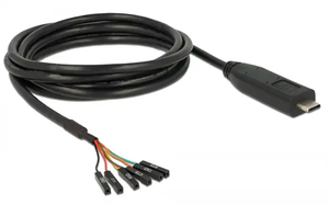 USB Type-C 2.0オス-LV TTL 3.3V6ピンピンヘッダーメス個別rs232シリアルケーブル