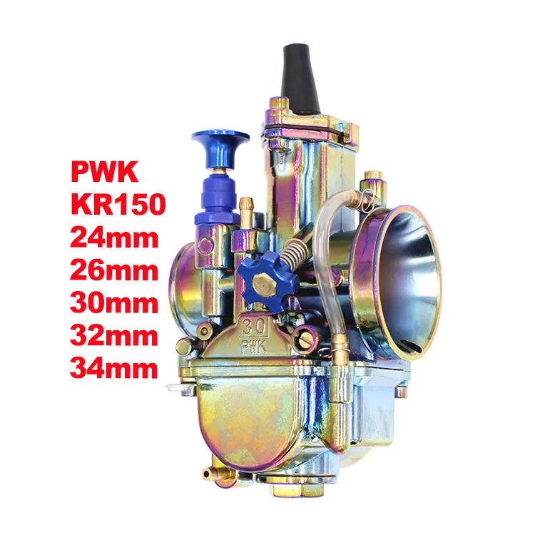 PWK KR150 Square Multicolored 24mm 26mm 30mm 32mm 34mm Racing 28mm Motorcycle Carburetor For Keihin