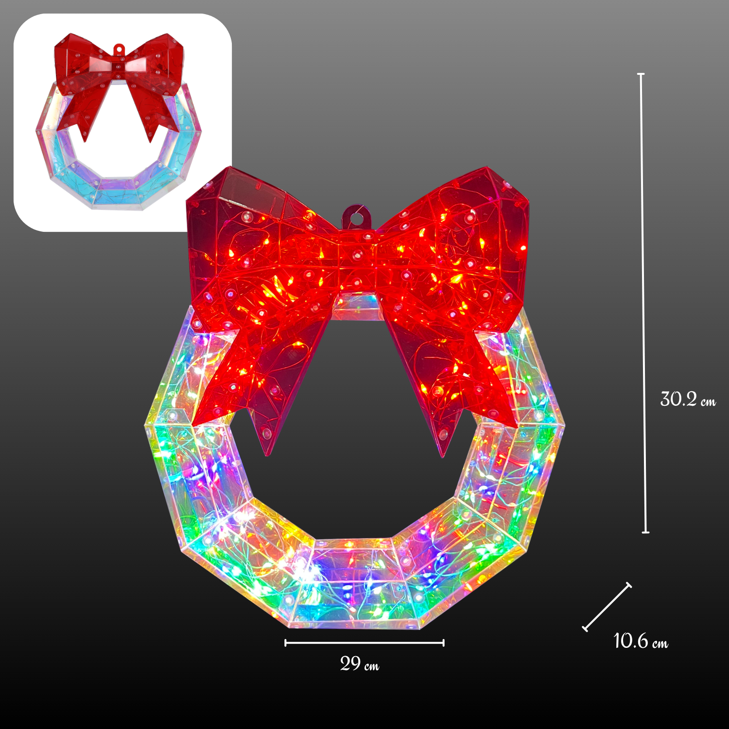 Nœud papillon couronne de Noël