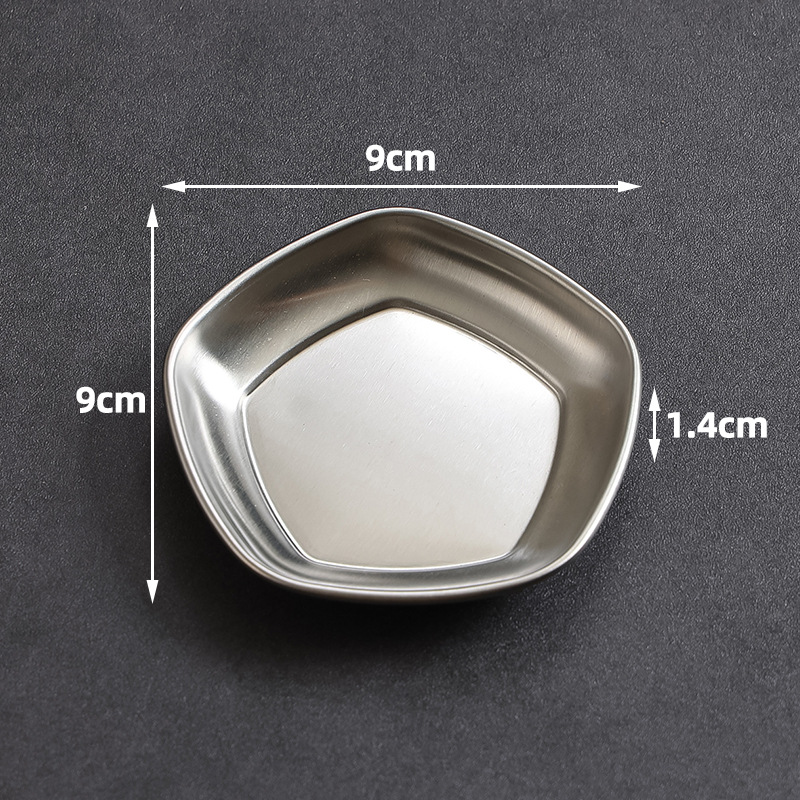 Five-pointed sauce dish (silver)