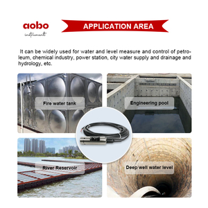 Sistema de controlador de nivel de tanque de agua sumergible AOBO Electrodo de sensor de nivel de agua para medición de líquidos - Product Image 5