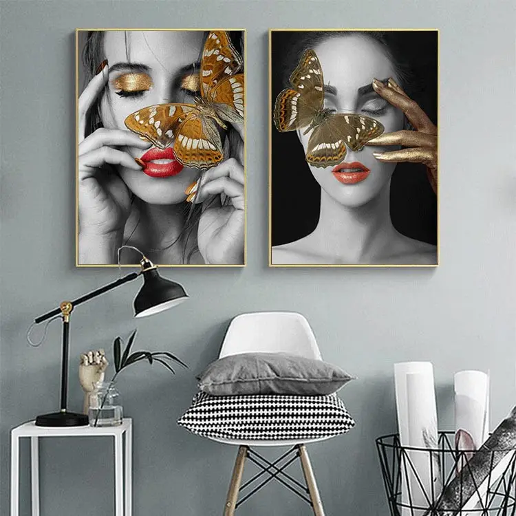 Pintura de parede para sala de estar, pintura moderna, pintura abstrata de ouro, arte de parede, pintura a óleo em tela