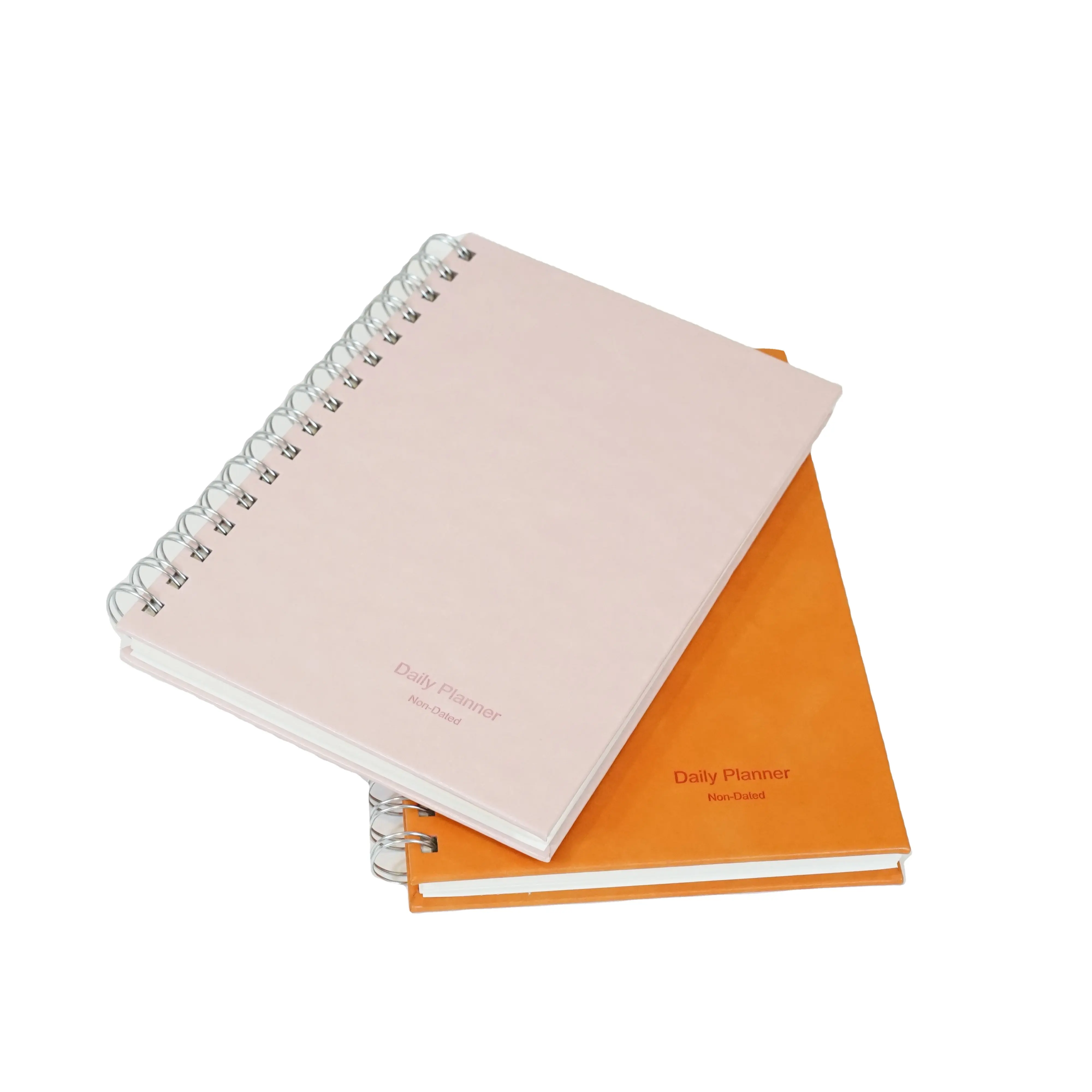 Cahier de notes rétro A5 en cuir à spirale personnalisé à couverture rigide personnalisable pour les enfants