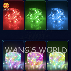 RGB <strong>Remote</strong> Control USB Copper LED Fairy <strong>String</strong> <strong>Lights</strong> Christmas Party Tree Decoration - Product Image 6