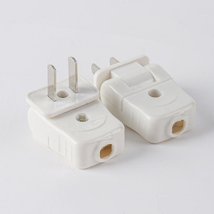 2 Pin Japanese Plug Butt Electrical <strong>Socket</strong> Power DIY Split Plug <strong>Rotating</strong> 180 Degree Power Plug - Product Image 4