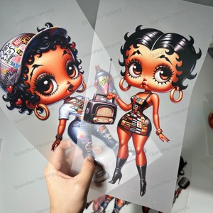 Trung Quốc tốc độ tùy chỉnh màn hình in chuyển dtf chuyển Sticker sẵn sàng để Báo Chí sắt trên Vinyl mềm chuyển in ấn cho hàng may mặc - Product Image 1