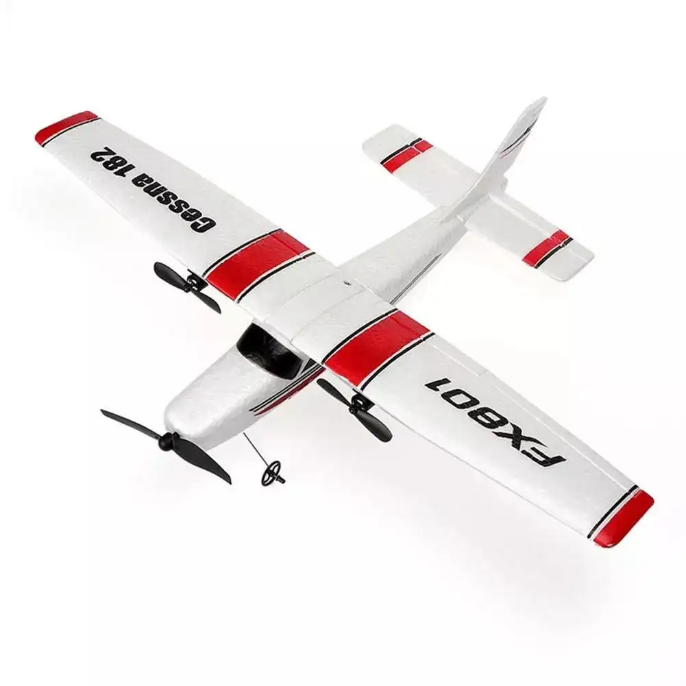 FX801 2CH radyo kontrol savaş uçağı Cessna 182 planör oyuncaklar 2.4G EPP köpük RC uçak uçak sabit kanat uçak oyuncakları