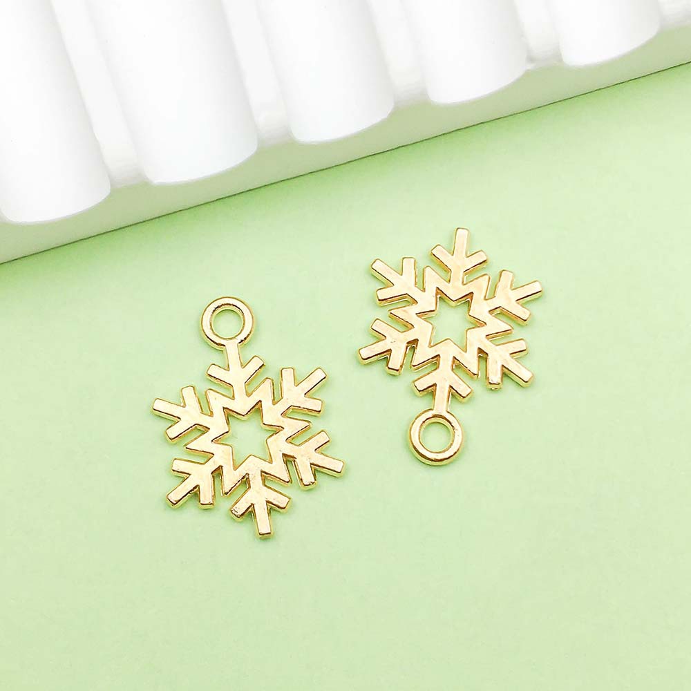 Flocon de neige en or 1 KC - 0,8g - 14*19mm - 18322