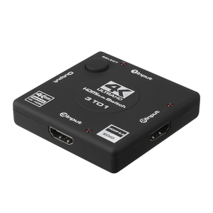 3-in-1 out 4K HDMI Switcher 4K @ 60Hz Ultra 3 portas HD HDMI Switcher Divisores e Conversores de Vídeo