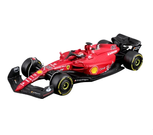 Venda quente 1:43 F1 Modelo 2023 F1 - 75 2022 #55 Sainz #16 Leclerc Carro de brinquedo de metal Simulação de carro em liga modelo