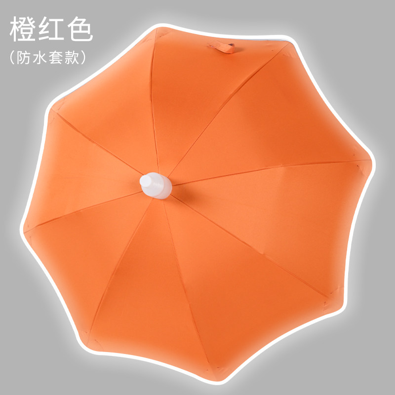 Parapluie imperméable à bord réfléchissant de sécurité-orange
