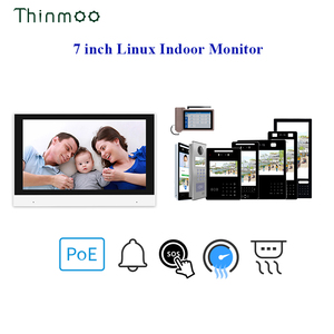 Videoportero Thinmoo de 2 vías para sistema de intercomunicación de varios apartamentos, intercomunicador de timbre de Color de 7 pulgadas - Product Image 2