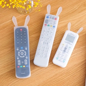 Custodia protettiva antipolvere in Silicone per orecchio di coniglio trasparente per telecomando TV - Product Image 1