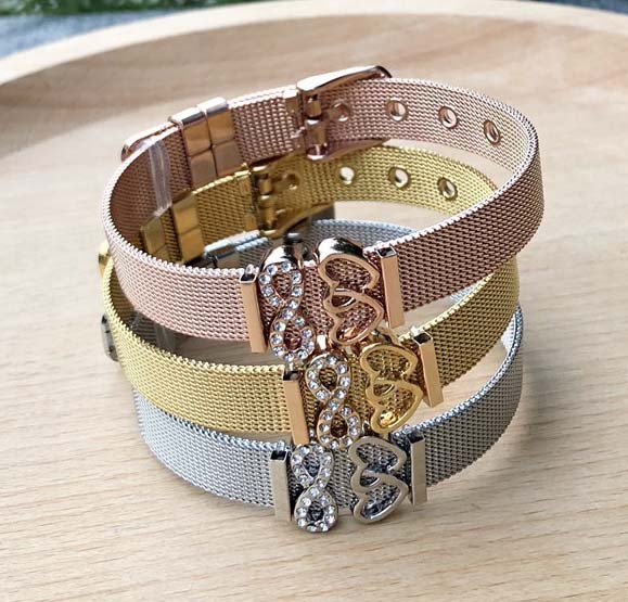8mm stainless steel gold