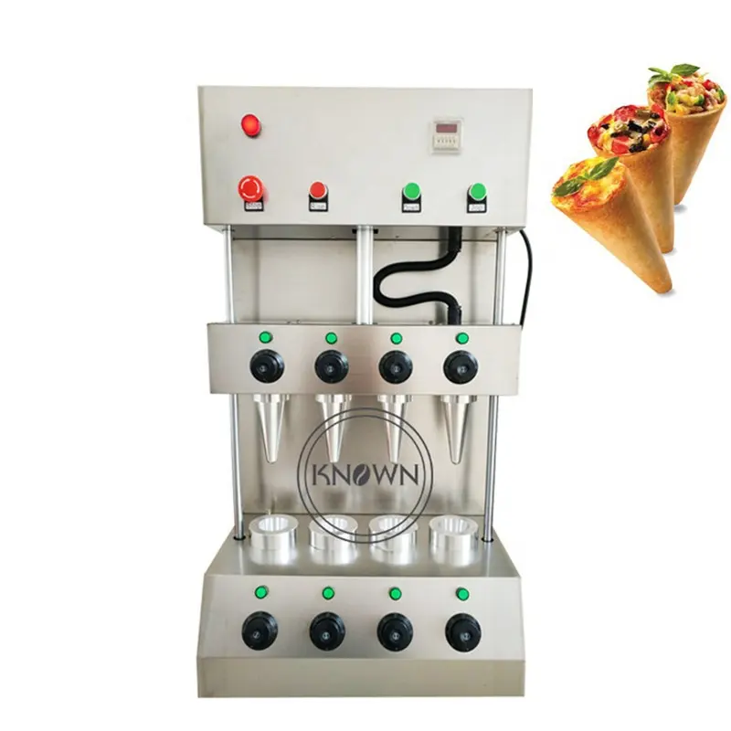 Máquina de fabricación de conos de Pizza automática, OEM, para la venta, horno de gofres de acero inoxidable, fabricante comercial de panadería