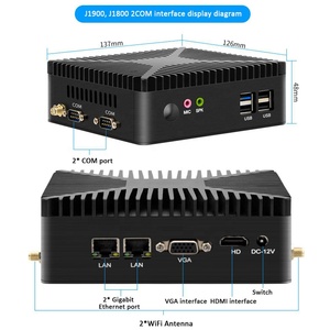 Mini ordenador de oficina J1800 J1900 J4125, Intel, Gráficos HD, VGA, HD-MI, USB 3,0, LAN Dual, Mini PC, compatible con Win 7/8/10/Linux ubuntu - Product Image 3