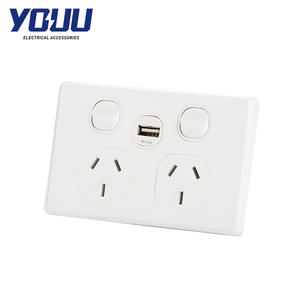 YOUU Australian Standard Switch SAA <strong>Australia</strong> Power Point Dual USB Tap C with Double GPO USB Power Socket - Product Image 1