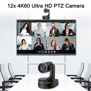 كاميرا بصريات استوديو الكنيسة البث SDI NDI 12X PTZ 4K 60fps ، تتبع تلقائي AI مع HDMI LAN USB رياضي - Product Image 2