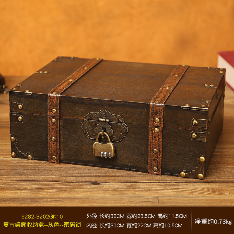 Gray large combination lock