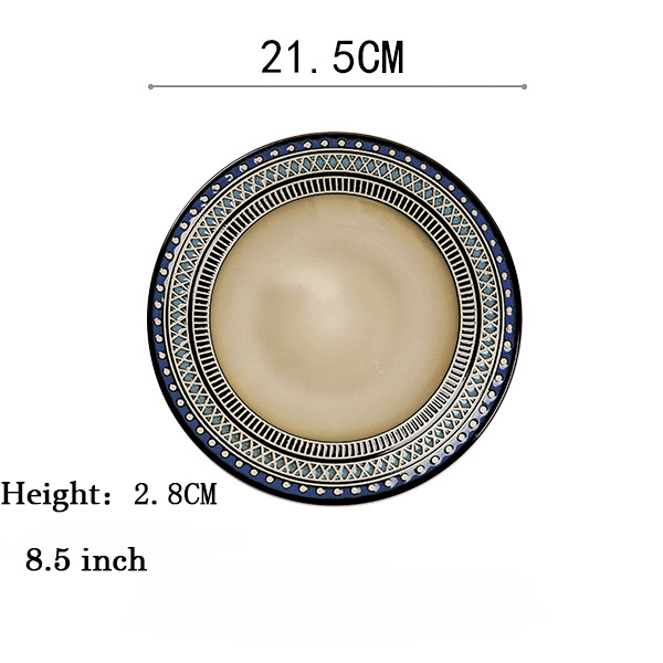 Assiette plate de 8,5 pouces