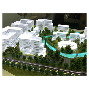 新デザイン建築デザインクリスタルミニチュア建築モデル3Dプリント建築モデル - Product Image 3