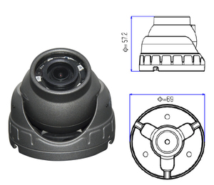 Oem 2mp Imx307 H.265 Mini Eyeball Dome Poe Ip Camera Car Bus <strong>Use</strong> 2.8mm Wide Angle Build in Microphone P2p Cloud Motion <strong>Detection</strong> - Product Image 1