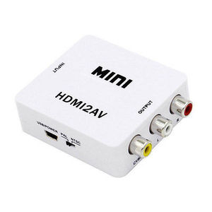 HDMI2AV-Mini HDMI 4K, caja convertidora de entrada a 3 RCA, Audio, vídeo, AV, CVBS, 1080p, Salida para ordenador, DVD a HDTV