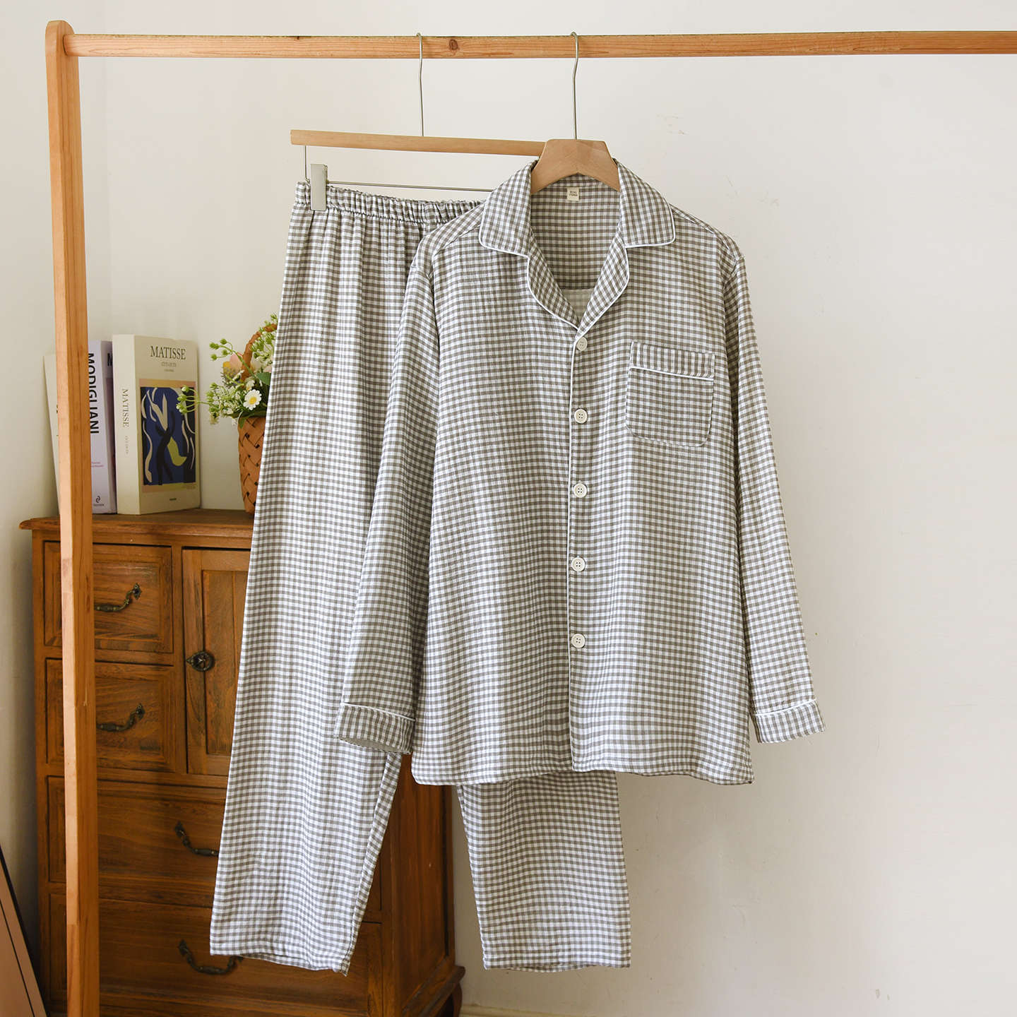 Carreaux gris - Homme