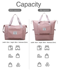 <strong>Low</strong> <strong>MOQ</strong> Stock Waterproof Duffle <strong>Bag</strong> Fashion Woman Designer Weekender Travelling Handbags Weekend Gym Fitness Duffel <strong>Bag</strong> - Product Image 4