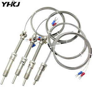 M12型K/E压缩弹簧屏蔽线热电偶温度传感器，用于温度控制器电缆1m/2m/3m/4m/5m - Product Image 6