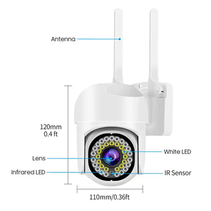 Sistema de cámara de seguridad inalámbrica 3mp 8CH Pantalla de 10,1 pulgadas luz dual visión nocturna intercomunicador bidireccional Cámara PTZ360 - Product Image 5