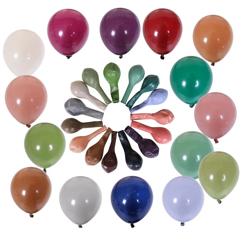 Wholesale 2.2g Latex Balloon 10 inch Retro Balloons Solid Color Round for Birthday Wedding Party Decorations