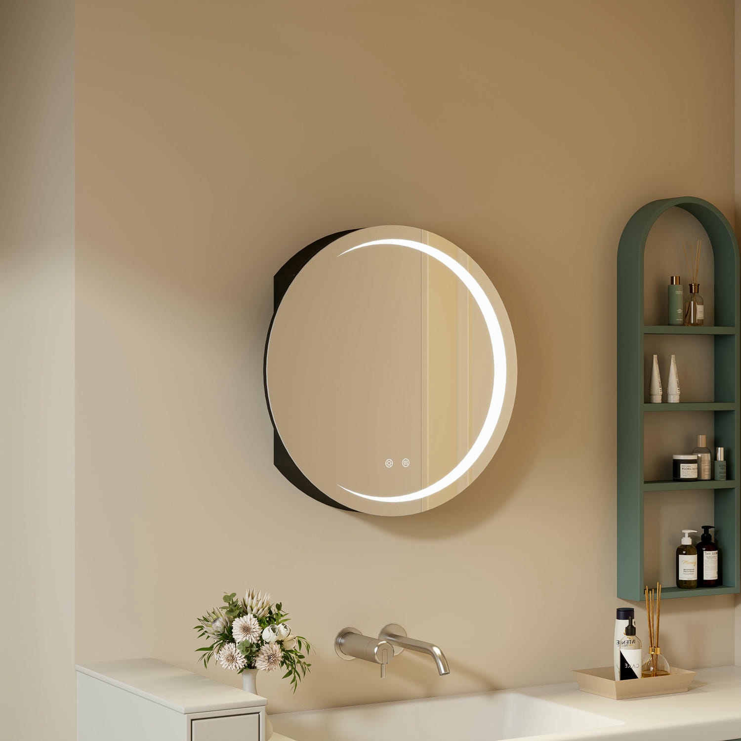 Armoire de salle de bain à miroir LED DP-BJ22A-1