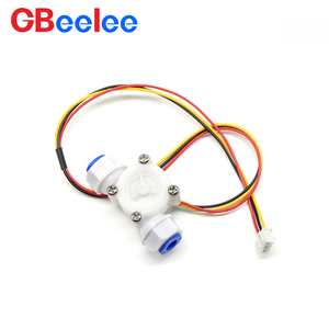 Sensores de flujo de pulso de alta calidad Medidor de flujo de agua de efecto Hall 3-24V 0,3-3.0L/min para dispensador de agua Sensor de flujo de agua