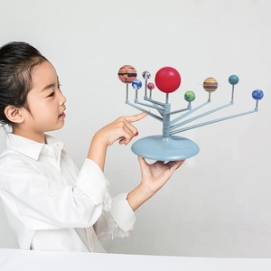 Güneş sistemi dokuz gezegen modeli DIY montaj kiti eğitici plastik Planetarium oyuncak ebeveyn-çocuk etkileşimi için kids 'oyuncak - Product Image 4
