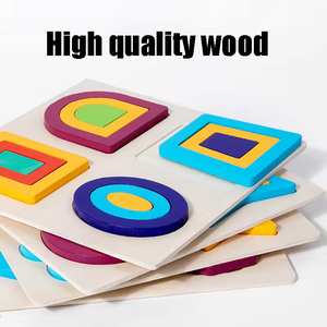 Youbell Hình Hình Học Câu Đố Bằng Gỗ Đa-Màu Sắc Mầm Non Đồ Chơi Cao Cấp Vai Trò Chơi Ghép Hình Não Trêu ghẹo Cho Trẻ Em - Product Image 6