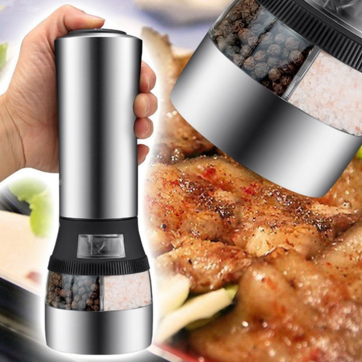 2 in 1 dual Zlovy electric salt pepper grinder