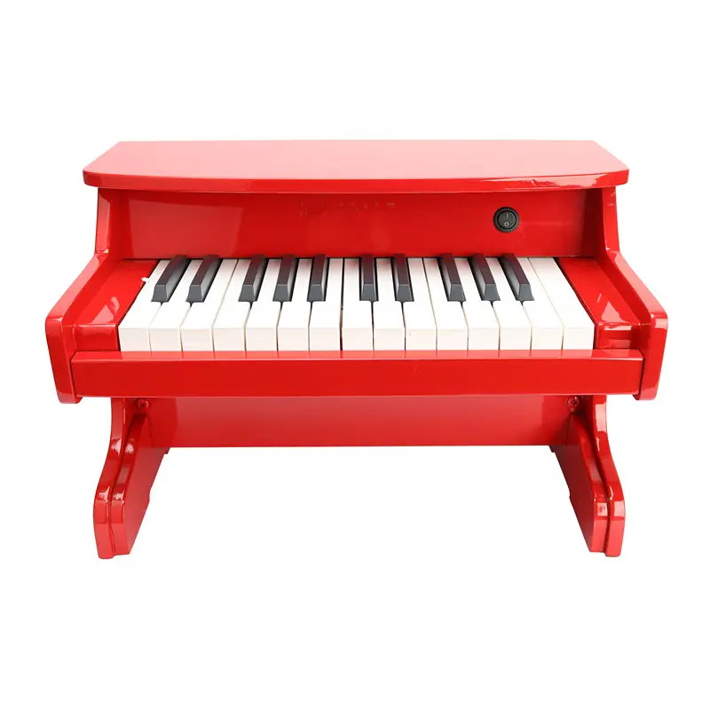 Piano de juguete de madera con 25 teclas para niños, Mini instrumento Musical de alta calidad con teclado de madera, venta al por mayor