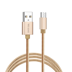 Wesdar สายชาร์จเร็ว18W, สายเคเบิ้ลเชื่อมต่ออะลูมิเนียมสายเคเบิล USB-B สำหรับโทรศัพท์มือถือ - Product Image 1