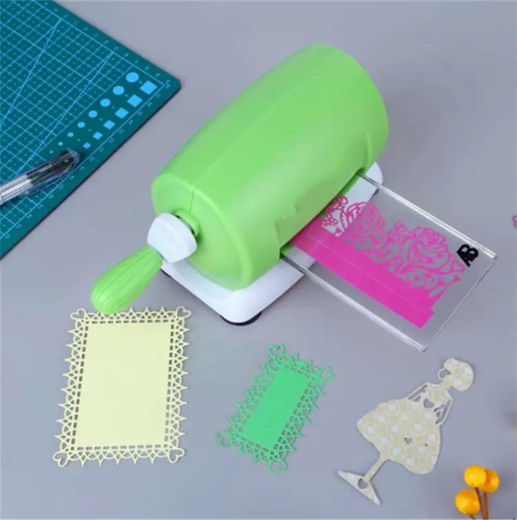 Máquina de grabado de papel de plástico DIY, máquina de corte de álbum de recortes artesanal, máquina troqueladora de piezas