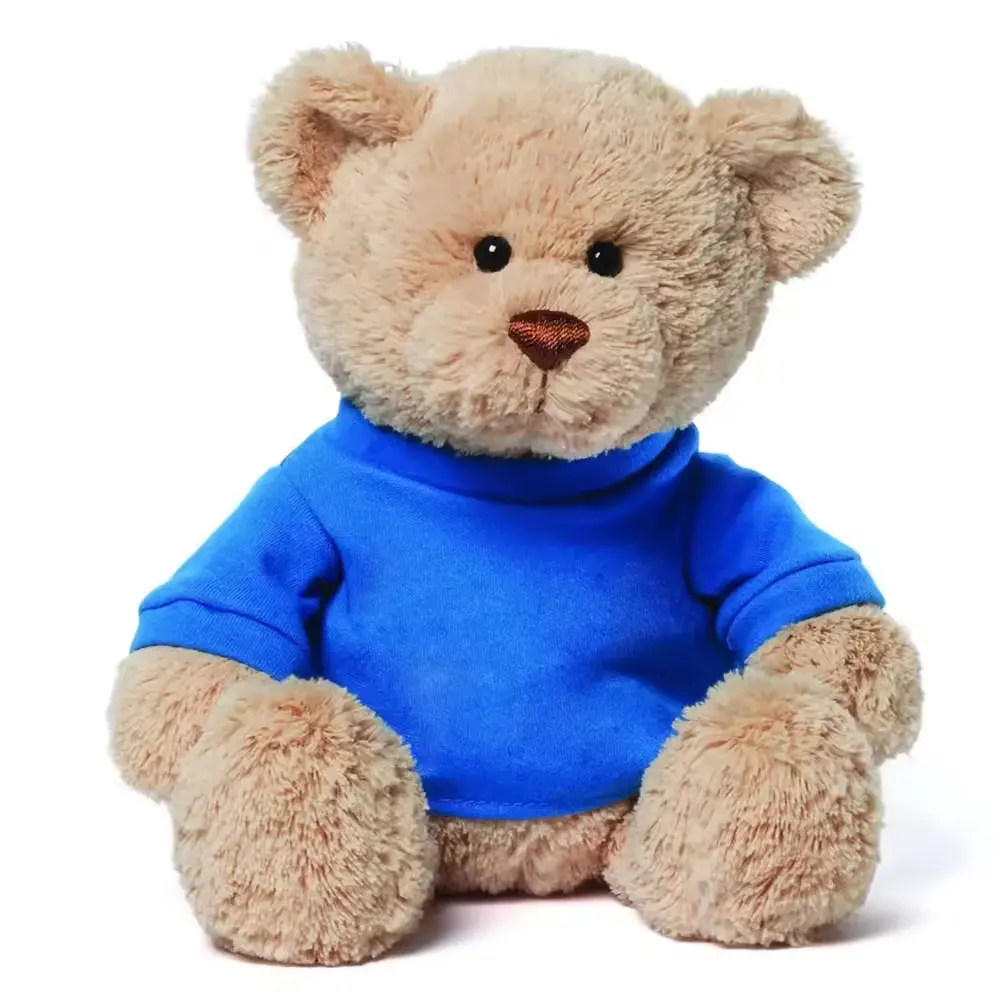 Personalized Custom Logo Various Colors Teddy Bear with Pink T-Shirts OEM Design Gifts Stuffed Soft Teddy Bear