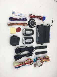 One-Way Remote Starter with <strong>Push</strong> <strong>Button</strong> <strong>Start</strong>/Stop Engine &amp; Keyless Entry PKE Car Alarm - Product Image 3