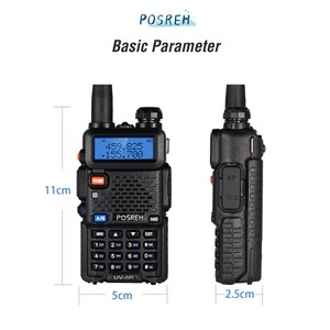 Baofeng-transceptor de Radio FM de largo alcance, uv-5r, 5W, UHF/VHF, WLN, Walkie Talkie de banda Dual - Product Image 5