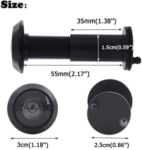 Zinc Alloy Cheap Door View Plastic Lens Security Wide Angle 160 200 Degree Vision Spy <strong>Peep</strong> <strong>Hole</strong> Door Viewer