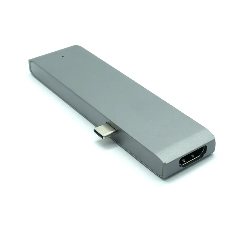 7 в 1 док-станция USB 3,1 Type-C концентратор к адаптеру 4K Thunderbolt 3 USB C концентратор 3,0 TF SD считыватель слот PD