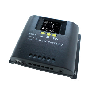 Zuverlässiger und langlebiger 48-V-Solarladeregler Automatisches PWM mit LCD-Display 60 50 40 Ampere aus chinesischer Fabrik - Product Image 1