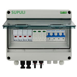 Impermeable IP65 Exterior 2 Entrada 1 Salida DC Breaker 1000V PV Solar Surge Lightning Protection DC Combiner Box - Product Image 3