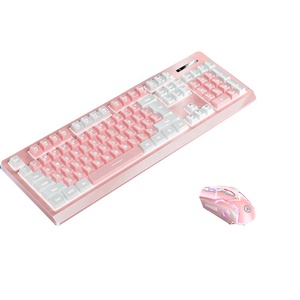 2025 KM01 inalámbrico iluminado recargable Gaming Keyboard Mouse Set Venta directa de fábrica USB conectado para uso de oficina y tabletas - Product Image 1