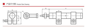 Analog-ausgang linearer transducer widerstands-potentiometer-sensor mit endstangenverbindung für hydraulikpresse