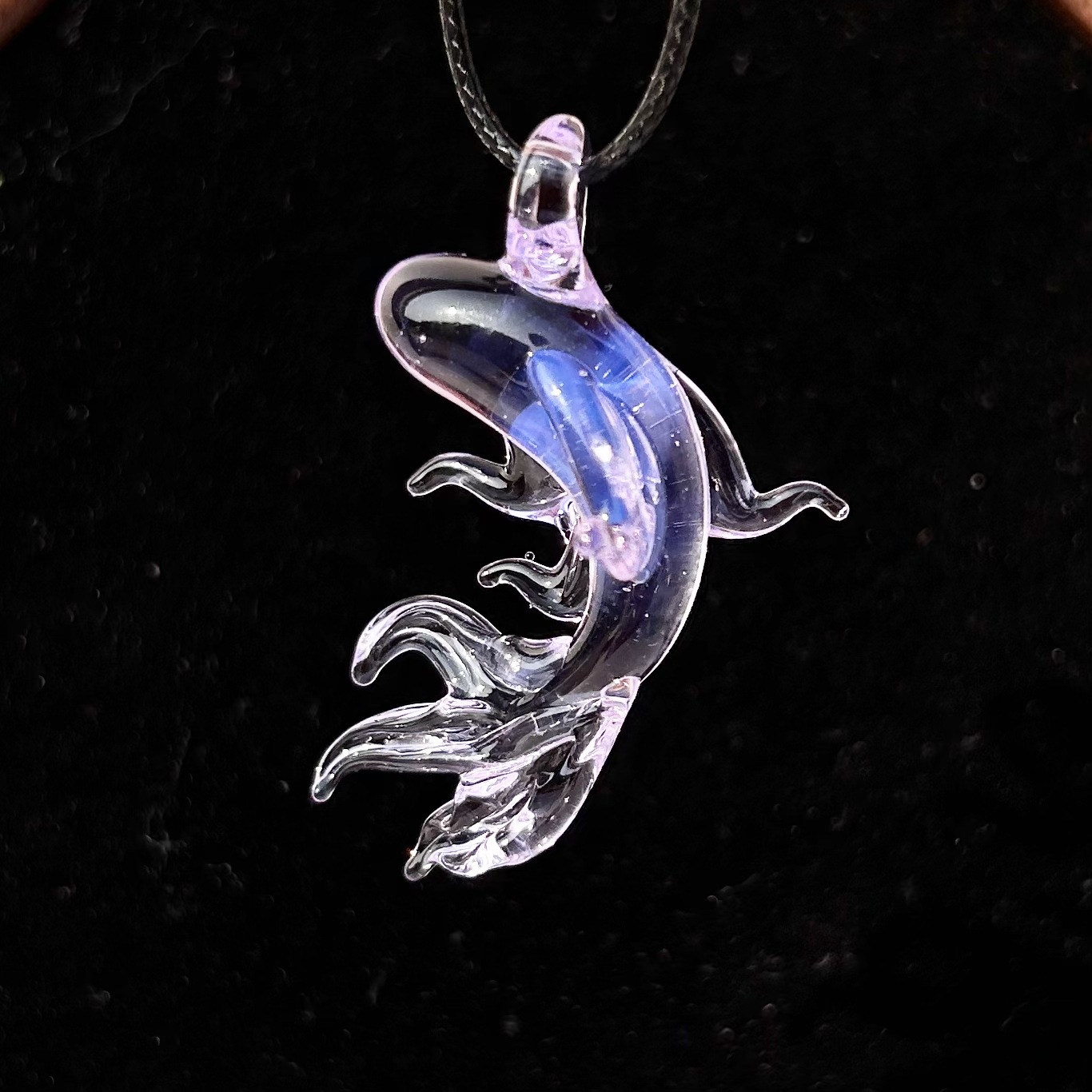 Small fish purple transparent style(Without a rope)